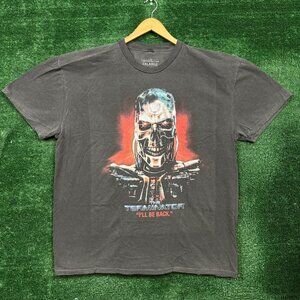 James Cameron's The Terminator I'll Be Back Movie Poster T-Shirt Size 2XL